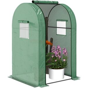Outsunny - Tomato Greenhouse with Roll-up Door, 94 x 94 x 150cm, Green Outsunny - Tomato Greenhouse with Roll-up Door, 94 x 94 x 150cm, Green