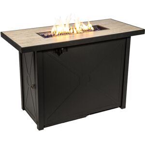 Teamson Home - Outdoor Garden X-Large, Propane Gas Fire Pit Table Burner, Smokeless Firepit, Metal Patio Furniture Heater with Lava Rocks & Cover Teamson Home - Outdoor Garden X-Large, Propane Gas Fire Pit Table Burner, Smokeless Firepit, Metal Patio Furniture Heater with Lava Rocks & Cover
