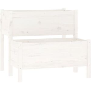vidaXL White Pine Planter Raised Bed - Planter Raised Bed vidaXL White Pine Planter Raised Bed - Planter Raised Bed