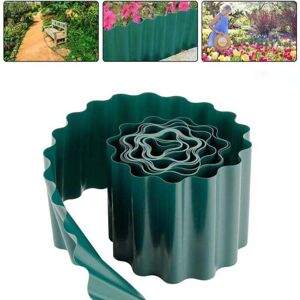 YMYNY Plastic Lawn Edging, 1 Roll 20cm x 9m Green Flexible pvc Garden diy Outdoor Garden Fencing Flexible Lawn Edge. mumu YMYNY Plastic Lawn Edging, 1 Roll 20cm x 9m Green Flexible pvc Garden diy Outdoor Garden Fencing Flexible Lawn Edge. mumu