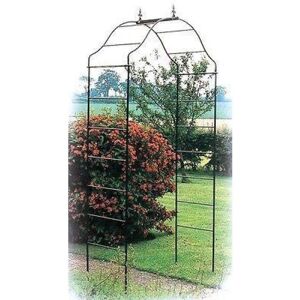 Arcadia Arch - Garden Archway - Solid Steel - L48.3 x W91.4 x H213.4 cm - Black Arcadia Arch - Garden Archway - Solid Steel - L48.3 x W91.4 x H213.4 cm - Black