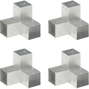 Simply Chosen 4u Post Connectors - Galvanised Metal 91x91 mm - Post Type Simply Chosen 4u Post Connectors - Galvanised Metal 91x91 mm - Post Type