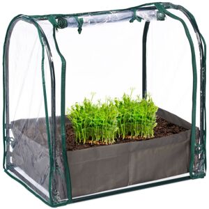 Relaxdays - Balcony Greenhouse, Planting Bag, hwd: 70 x 68 x 50 cm, Cultivation, Cold Frame, pvc, Steel, Transparent/Green Relaxdays - Balcony Greenhouse, Planting Bag, hwd: 70 x 68 x 50 cm, Cultivation, Cold Frame, pvc, Steel, Transparent/Green