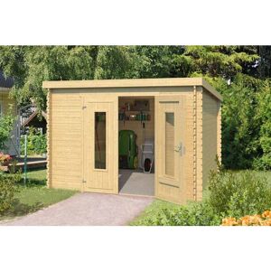 Lasita Maja - Sacramento-Log Cabin, Wooden Garden Room, Timber Summerhouse, Home Office - L312 x W319 x H210.9 cm Lasita Maja - Sacramento-Log Cabin, Wooden Garden Room, Timber Summerhouse, Home Office - L312 x W319 x H210.9 cm