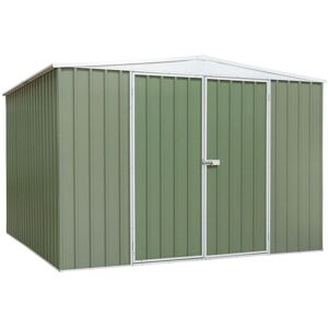 Sealey - DG116 Dellonda Galvanized Steel Storage Shed with Apex Style Roof 300 x 300 x 220cm - Green Sealey - DG116 Dellonda Galvanized Steel Storage Shed with Apex Style Roof 300 x 300 x 220cm - Green