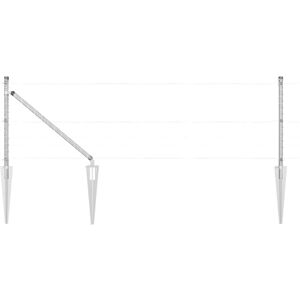 Fence Post Other 26 pcs Grey 3.2 x 3.2 x 80 cm Steel vidaXL Fence Post Other 26 pcs Grey 3.2 x 3.2 x 80 cm Steel vidaXL