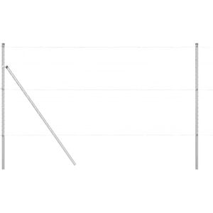 Fence Post Other 52 pcs Grey 3.2 x 3.2 x 200 cm Steel vidaXL Fence Post Other 52 pcs Grey 3.2 x 3.2 x 200 cm Steel vidaXL