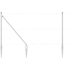 Vidaxl - Fence Post 52 pcs Silver 3.2 x 3.2 x 140 cm Steel Vidaxl - Fence Post 52 pcs Silver 3.2 x 3.2 x 140 cm Steel