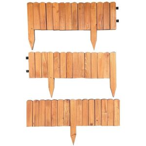 SELECTIONS Set of 3 Wooden Lawn Edging Log Roll Style Panels (200cm x 20cm) SELECTIONS Set of 3 Wooden Lawn Edging Log Roll Style Panels (200cm x 20cm)