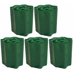 SELECTIONS Set of 5 Green Plastic Garden Lawn Edging (9m x 15cm Roll) SELECTIONS Set of 5 Green Plastic Garden Lawn Edging (9m x 15cm Roll)