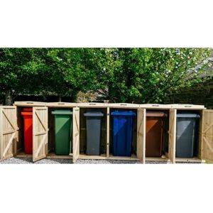 Chatburn Sextet Wheelie Bin Store - Timber - L80.4 x W400.7 x H120 cm - Fits 4 x 180L or 4 x 240L & 2 x 140L Wheelie Bins Chatburn Sextet Wheelie Bin Store - Timber - L80.4 x W400.7 x H120 cm - Fits 4 x 180L or 4 x 240L & 2 x 140L Wheelie Bins