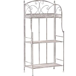 BELIANI Shelving Unit VILLADOSE Metal 60 cm 30 cm Grey BELIANI Shelving Unit VILLADOSE Metal 60 cm 30 cm Grey