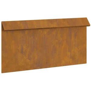 Snail Fence 16 pcs Rusty 50 x 3.5 x 25 cm Weathering Steel vidaXL Snail Fence 16 pcs Rusty 50 x 3.5 x 25 cm Weathering Steel vidaXL