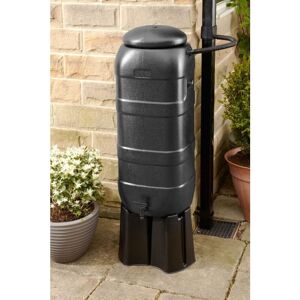 Water Butts Direct - Straight 100L black RainSaver Kit Includes Stand and Diverter Water Butts Direct - Straight 100L black RainSaver Kit Includes Stand and Diverter