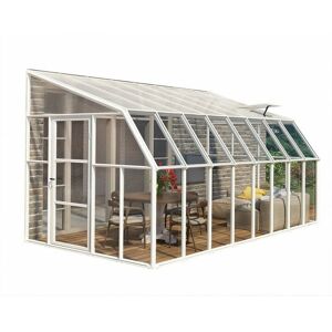 Palram - Lean To Greenhouse Sun Room Clear 8 x 16 - Polycarbonate/Acrylic - L508 x W257 x H266 cm Palram - Lean To Greenhouse Sun Room Clear 8 x 16 - Polycarbonate/Acrylic - L508 x W257 x H266 cm