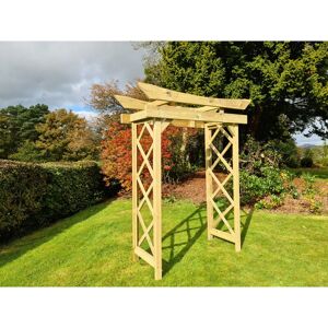 Churnet Valley - Tokyo 3ft Wooden Arch - Wood - L60 x W150 x H222 cm Churnet Valley - Tokyo 3ft Wooden Arch - Wood - L60 x W150 x H222 cm