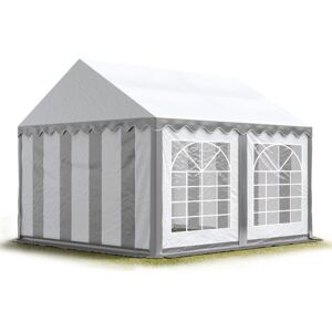 CARPASOL TOOLPORT Marquee 3x4 m Party Tent Heavy Duty PVC 700 N Waterproof Tarpaulin All Year Use Wedding Event grey-white CARPASOL TOOLPORT Marquee 3x4 m Party Tent Heavy Duty PVC 700 N Waterproof Tarpaulin All Year Use Wedding Event grey-white