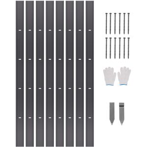 VEVOR Metal Landscape Edging, 8 Packs 72 in Rust-Resistant Aluminum Alloy Landscape Edging, Bendable Garden Edging Border, Heavy Duty Lawn Edging Fence for VEVOR Metal Landscape Edging, 8 Packs 72 in Rust-Resistant Aluminum Alloy Landscape Edging, Bendable Garden Edging Border, Heavy Duty Lawn Edging Fence for