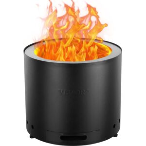 VEVOR Smokeless Fire Pit Stove Bonfire, H: 12.6 in x Dia: 15 in ,Wood Burning Fireplaces with Removable Ash Pan, SUS430 Stainless Steel inner VEVOR Smokeless Fire Pit Stove Bonfire, H: 12.6 in x Dia: 15 in ,Wood Burning Fireplaces with Removable Ash Pan, SUS430 Stainless Steel inner