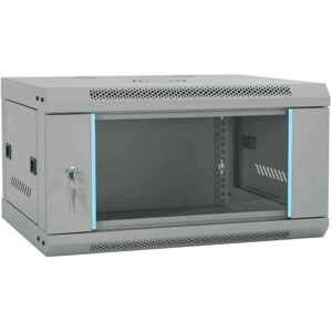 Network Cabinet with Storage Grey 60 x 45 x 35 cm Steel Vidaxl Network Cabinet with Storage Grey 60 x 45 x 35 cm Steel Vidaxl