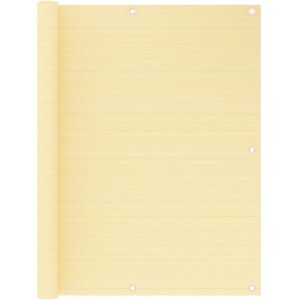 vidaXL Balcony Screen Beige 120x500 cm HDPE - Balcony Screen vidaXL Balcony Screen Beige 120x500 cm HDPE - Balcony Screen