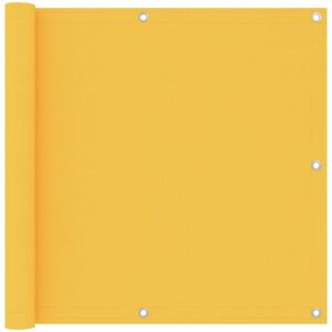 vidaXL Balcony Privacy Screen Yellow 90x400 cm Oxford Fabric - Balcony Privacy Screen vidaXL Balcony Privacy Screen Yellow 90x400 cm Oxford Fabric - Balcony Privacy Screen