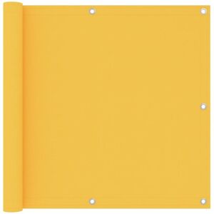 vidaXL Balcony Screen Yellow 90x500 cm Oxford Fabric Outdoor Privacy Fence vidaXL Balcony Screen Yellow 90x500 cm Oxford Fabric Outdoor Privacy Fence
