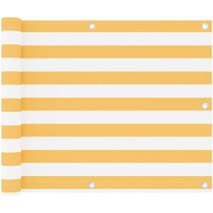 vidaXL White Yellow Balcony Privacy Screen - Privacy Screen vidaXL White Yellow Balcony Privacy Screen - Privacy Screen