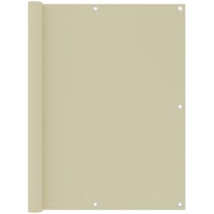 vidaXL Balcony Screen Cream 120x500 cm Oxford Fabric Fence Privacy Screening - Balcony Screen vidaXL Balcony Screen Cream 120x500 cm Oxford Fabric Fence Privacy Screening - Balcony Screen