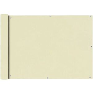 vidaXL Cream Oxford Balcony Screen 75x400cm Garden Sunshade vidaXL Cream Oxford Balcony Screen 75x400cm Garden Sunshade