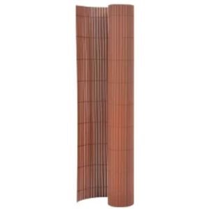 vidaXL Double-Sided Garden Fence Brown - Garden Fence vidaXL Double-Sided Garden Fence Brown - Garden Fence