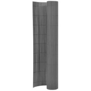 Double-Sided Garden Fence 90x400 cm Grey Vidaxl Double-Sided Garden Fence 90x400 cm Grey Vidaxl