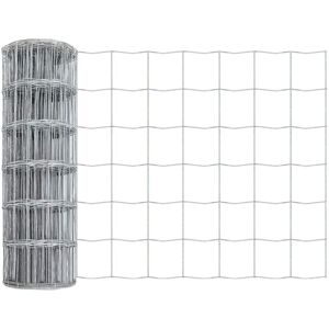 Euro Fence Silver 0.6 x 50 m Hot dip galvanized iron Vidaxl Euro Fence Silver 0.6 x 50 m Hot dip galvanized iron Vidaxl