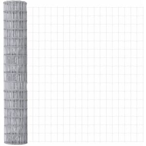 Euro Fence Silver 1.6 x 10 m Hot dip galvanized iron Vidaxl Euro Fence Silver 1.6 x 10 m Hot dip galvanized iron Vidaxl