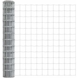 Euro Fence Silver 1.4 x 10 m Hot dip galvanized iron Vidaxl Euro Fence Silver 1.4 x 10 m Hot dip galvanized iron Vidaxl