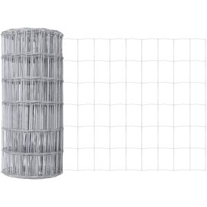 Euro Fence Silver 0.8 x 10 m Hot dip galvanized iron Vidaxl Euro Fence Silver 0.8 x 10 m Hot dip galvanized iron Vidaxl