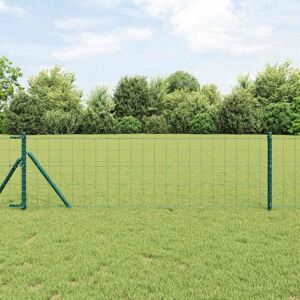 Euro Fence Green 0.4 x 25 m PVC-coated iron Vidaxl Euro Fence Green 0.4 x 25 m PVC-coated iron Vidaxl
