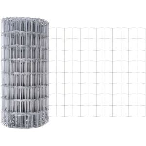 Euro Fence Silver 0.4 x 50 m Hot dip galvanized iron Vidaxl Euro Fence Silver 0.4 x 50 m Hot dip galvanized iron Vidaxl