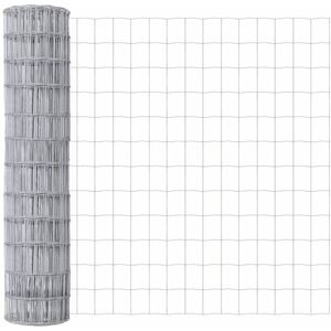 Euro Fence Silver 1.2 x 10 m Hot dip galvanized iron Vidaxl Euro Fence Silver 1.2 x 10 m Hot dip galvanized iron Vidaxl