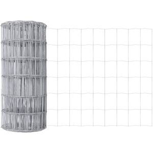 Euro Fence Silver 0.6 x 50 m Hot dip galvanized iron Vidaxl Euro Fence Silver 0.6 x 50 m Hot dip galvanized iron Vidaxl