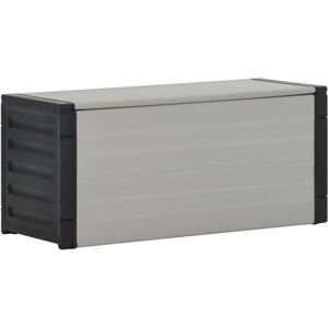 vidaXL Garden Waste Basket - Grey Trash Bin - Garden Waste Bin vidaXL Garden Waste Basket - Grey Trash Bin - Garden Waste Bin