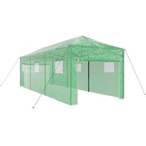 Vidaxl - Greenhouse Folding with Roof Green 290 x 870 x 315 cm Steel Vidaxl - Greenhouse Folding with Roof Green 290 x 870 x 315 cm Steel