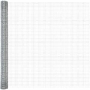 Welded Wire Fence Silver 1.5 x 50 m Steel Vidaxl Welded Wire Fence Silver 1.5 x 50 m Steel Vidaxl