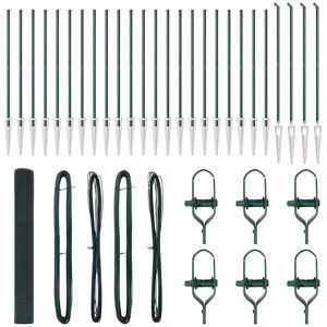 Fence with Posts Green 1.2 x 50 m Steel vidaXL Fence with Posts Green 1.2 x 50 m Steel vidaXL