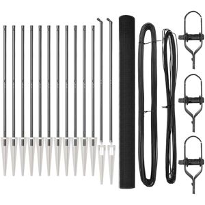 Fence with Posts Grey 1.5 x 50 m Steel Vidaxl Fence with Posts Grey 1.5 x 50 m Steel Vidaxl