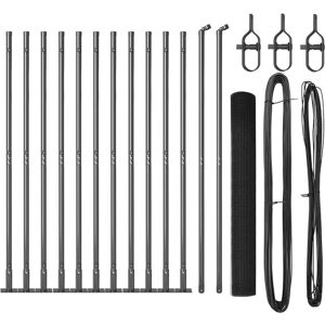 Fence with Posts Grey 0.8 x 25 m Steel Vidaxl Fence with Posts Grey 0.8 x 25 m Steel Vidaxl