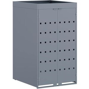 Wheelie Bin Storage with Planter Roof for Single 240L Bin vidaXL Wheelie Bin Storage with Planter Roof for Single 240L Bin vidaXL