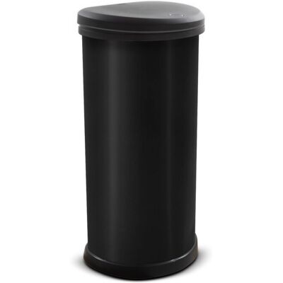 Curver Deco Bin D-Shape Push Lid 40L, Black Curver Deco Bin D-Shape Push Lid 40L, Black