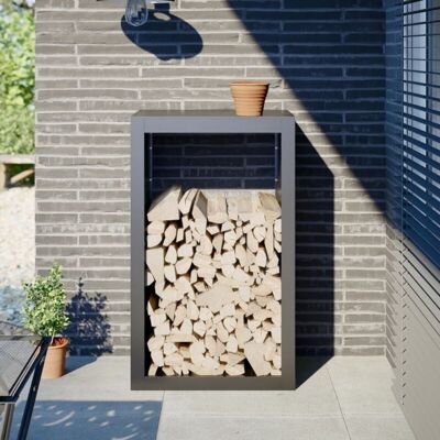 Firewood Rack Anthracite 60x40x100 cm Steel Vidaxl Firewood Rack Anthracite 60x40x100 cm Steel Vidaxl