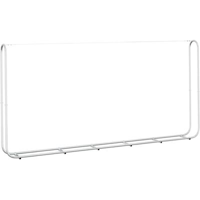 vidaXL Firewood Rack with Steel Wire 300x25x150 cm Galvanised steel - Firewood Rack vidaXL Firewood Rack with Steel Wire 300x25x150 cm Galvanised steel - Firewood Rack
